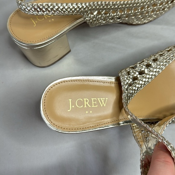 J. Crew Factory Woven Slingback Heels - Picture 3 of 8
